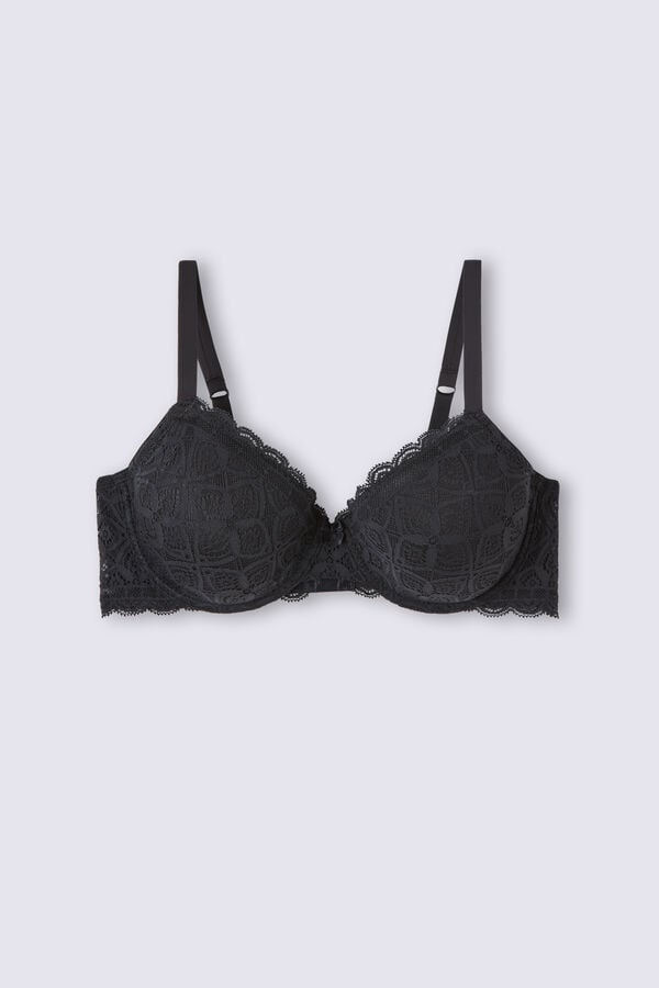 Intimissimi Francesca Balconette Lace BH Damen Schwarz | OPE-431659