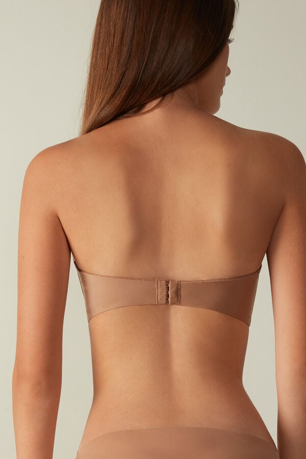 Intimissimi Giada Microfiber Bandeau BH Damen Beige | XFD-470592