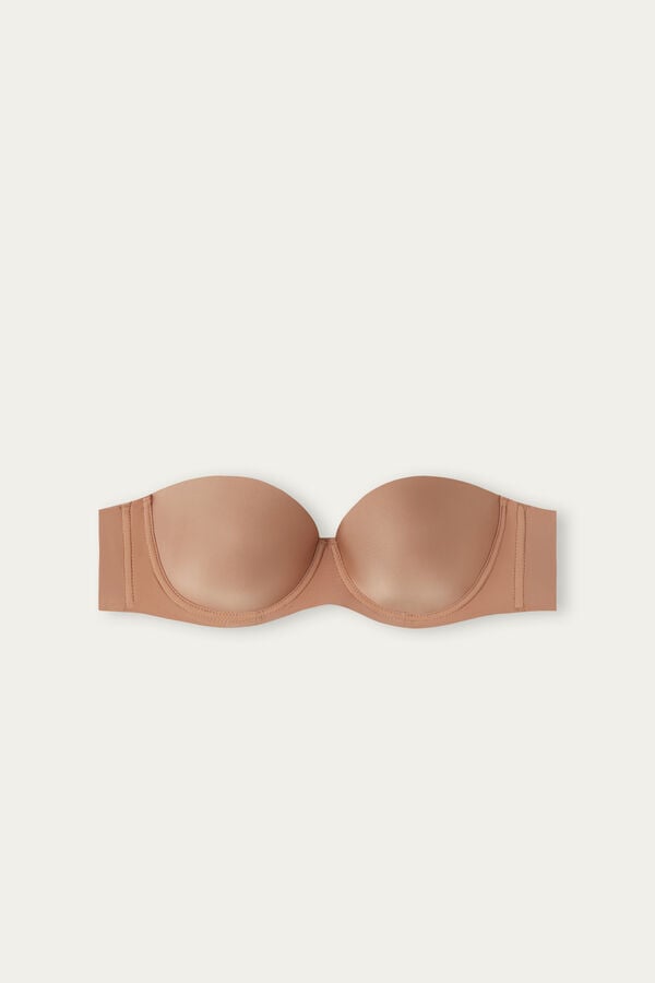 Intimissimi Giada Microfiber Bandeau BH Damen Beige | XFD-470592