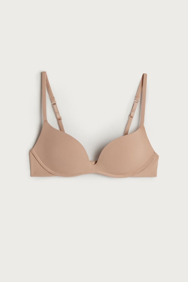 Intimissimi Gioia B Cup Microfiber Super Push-Up BH Damen Orange Beige | KAZ-235910