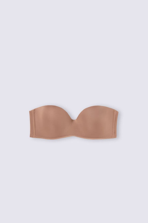 Intimissimi Gioia Bandeau Ultralight Microfiber BH Damen Dunkelbeige | FMO-645318