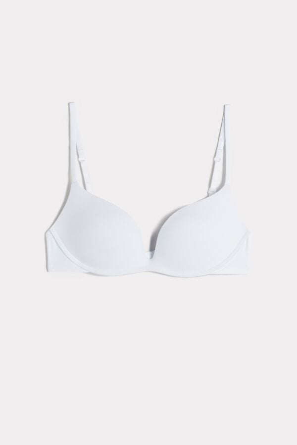 Intimissimi Gioia C-D Cup Microfiber Super Push-Up BH Damen Weiß | HPL-968071