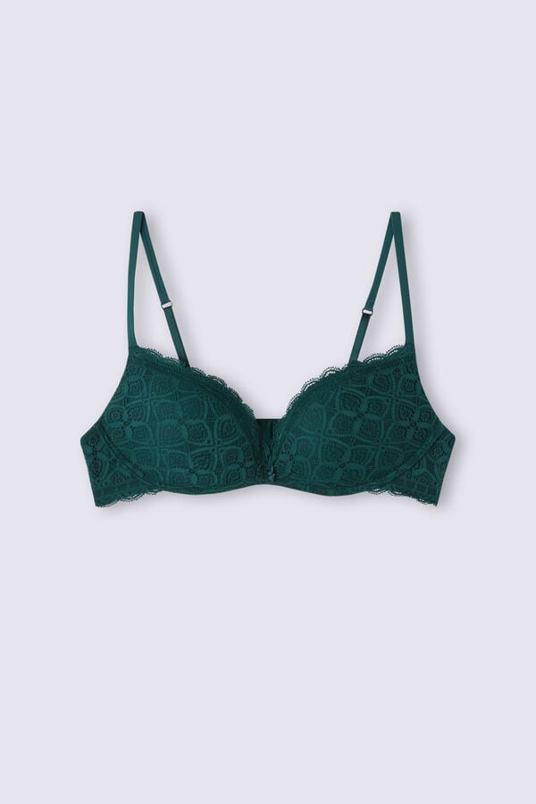 Intimissimi Gioia Super Push-Up Lace BH Damen Grün | BPT-659873