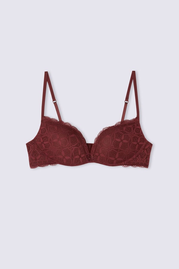 Intimissimi Gioia Super Push-Up Lace BH Damen Rot | LOU-516748