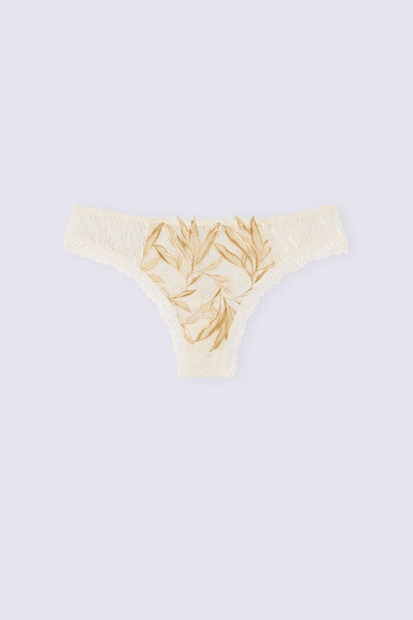 Intimissimi Golden Hourzilian Slip Damen Hellgelb Weiß | LSK-746019