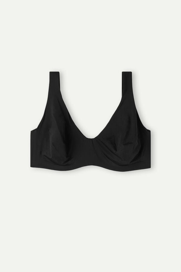 Intimissimi Greta Comfort Lounge Balconette Ultralight Microfiber BH Damen Schwarz | ZJK-967208