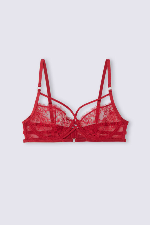 Intimissimi Intricate Surface Demi-Cup BH Damen Rot | UIS-945713