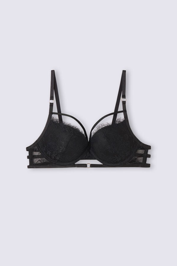 Intimissimi Intricate Surface Elettra Push-Up BH Damen Schwarz | SZF-937821