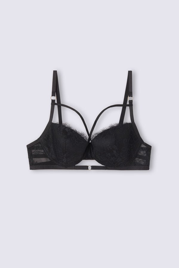 Intimissimi Intricate Surface Sofia Balconette BH Damen Schwarz | IDM-604125