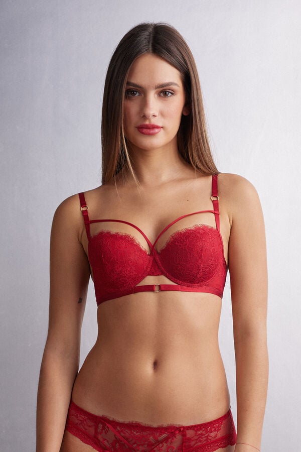 Intimissimi Intricate Surface Sofia Balconette BH Damen Rot | FTW-893162