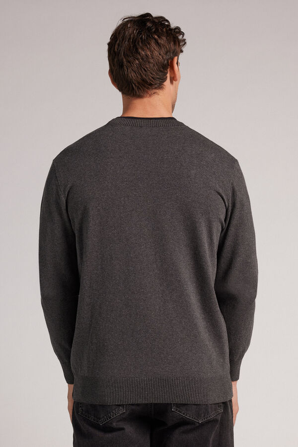 Intimissimi Knit Crewneck Pullover Herren Dunkelgrau | NGX-093846