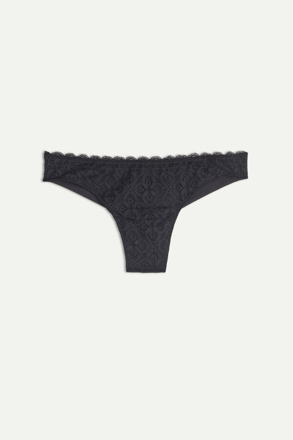 Intimissimi Lace And Microfiberzilian Slip Damen Schwarz | APB-958621