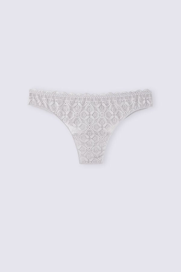 Intimissimi Lace And Microfiberzilian Slip Damen Grau | NER-084763