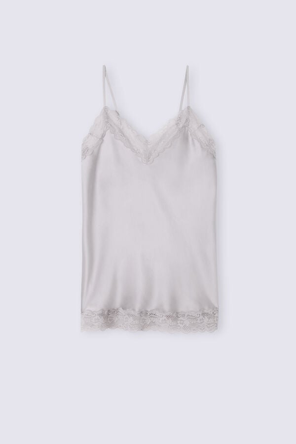 Intimissimi Lace And Silk Tanktop Damen Grau | RPA-156742