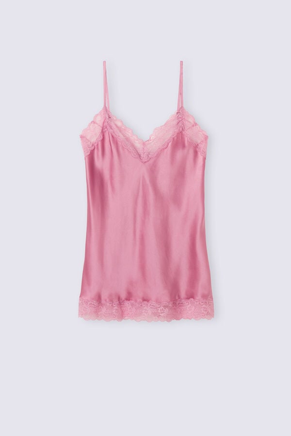 Intimissimi Lace And Silk Tanktop Damen Rosa | WQZ-136724