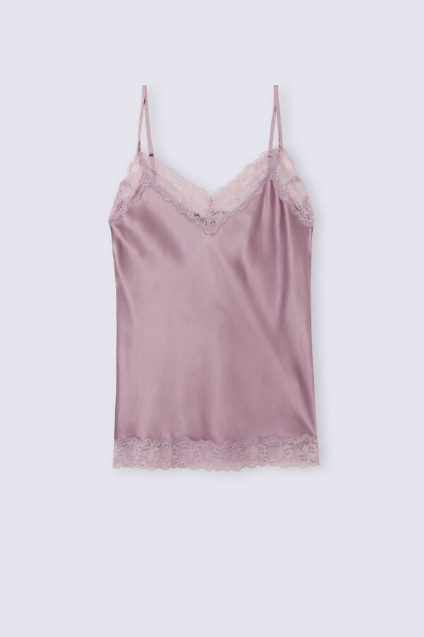 Intimissimi Lace And Silk Tanktop Damen Rosa | CDG-467015