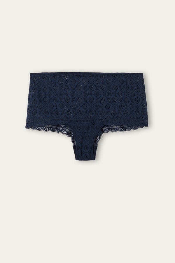 Intimissimi Lace Hipster Slip Damen Blau | SWK-387054