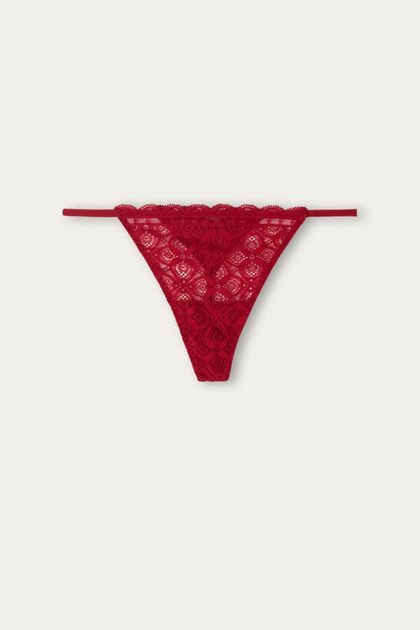 Intimissimi Lace String Tanga Damen Rot | GOP-168450