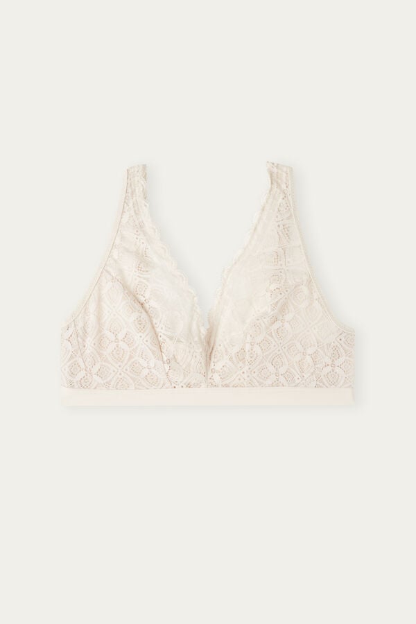 Intimissimi Lara Triangle Lace BH Damen Weiß Rosa | VUJ-923471