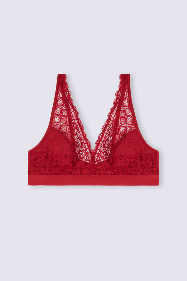 Intimissimi Lara Triangle Lace BH Damen Rot | FUH-354128