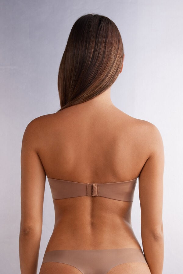 Intimissimi Laura Bandeau Ultralight Microfiber BH Damen Beige | KWH-614785