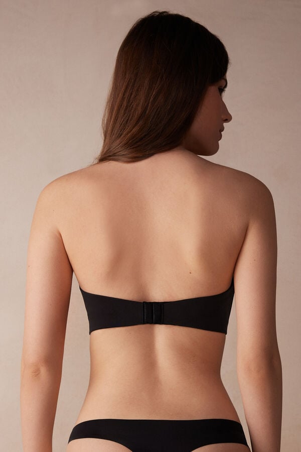 Intimissimi Laura Bandeau Ultralight Microfiber BH Damen Schwarz | MWJ-531428