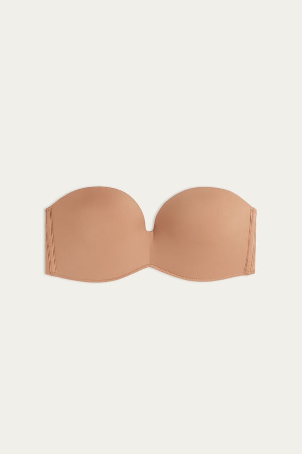 Intimissimi Laura Microfiber Bandeau BH Damen Beige | TNH-984321