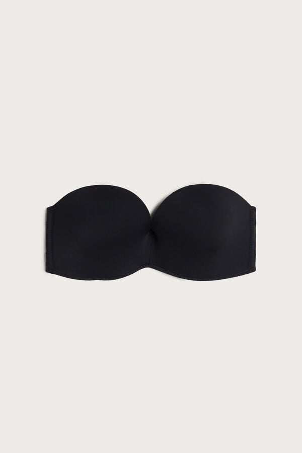 Intimissimi Laura Microfiber Bandeau BH Damen Schwarz | ISA-982413