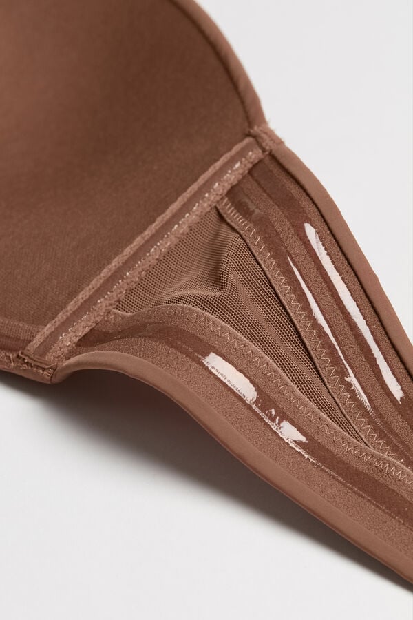 Intimissimi Laura Microfiber Bandeau BH Damen Dunkelbeige | QZM-713548