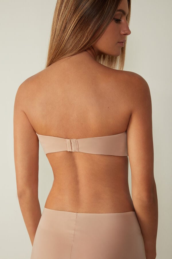 Intimissimi Laura Microfiber Bandeau BH Damen Orange Beige | QHP-531048