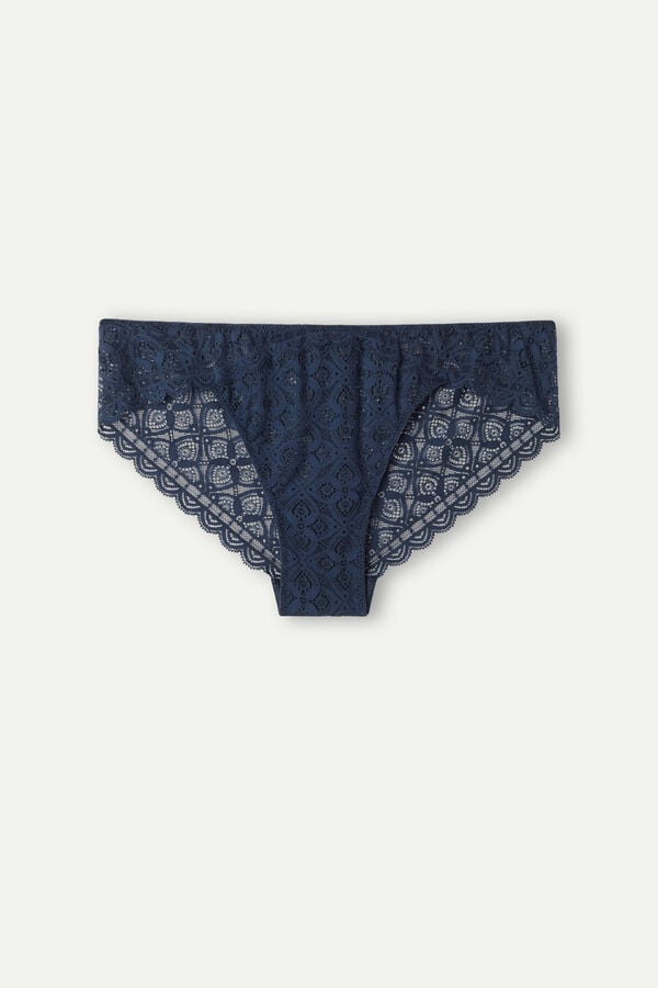 Intimissimi Low Rise Lace Höschen Damen Blau | EUK-314802