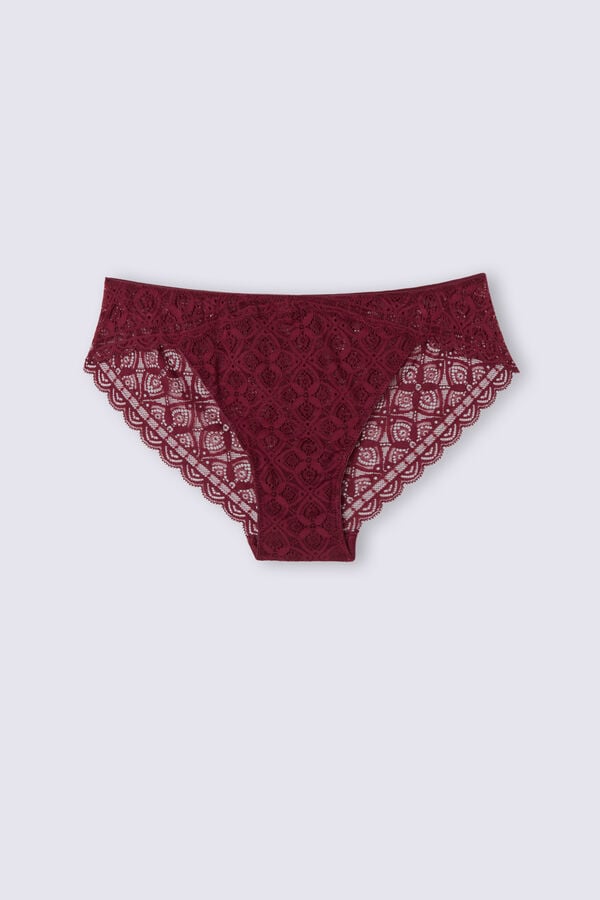 Intimissimi Low Rise Lace Höschen Damen Rot | HKD-018239