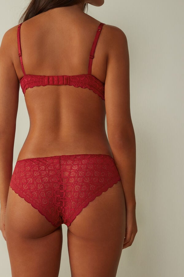 Intimissimi Low Rise Lace Höschen Damen Rot | NIE-479123