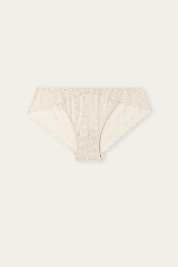 Intimissimi Low Rise Lace Höschen Damen Weiß Rosa | NHG-267984