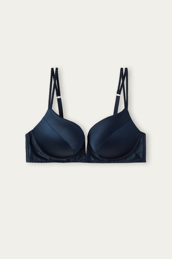 Intimissimi Mia Silk Super Push-Up BH Damen Blau | HXT-764358