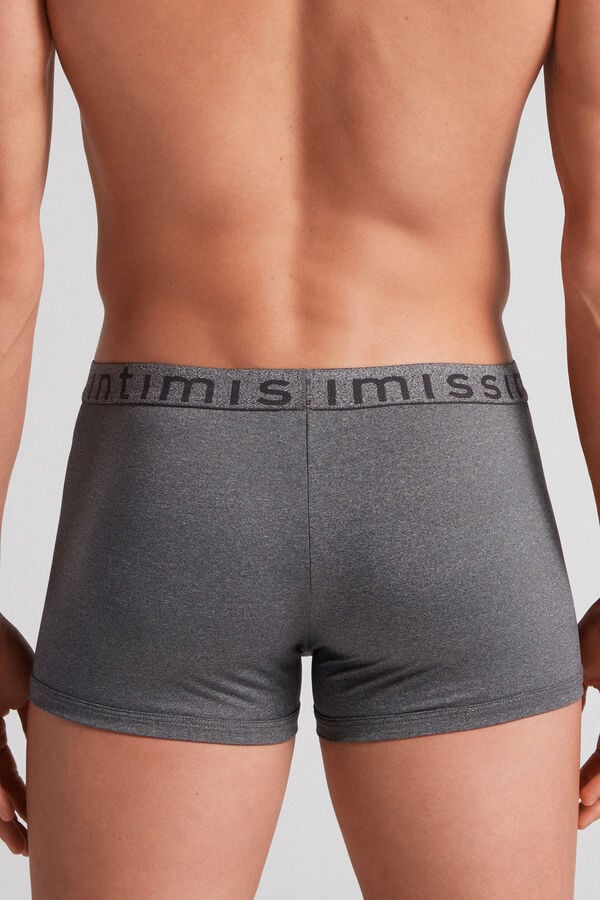 Intimissimi Microfiber Logo Kurze Hose Herren Tiefesgrau | MIJ-869742