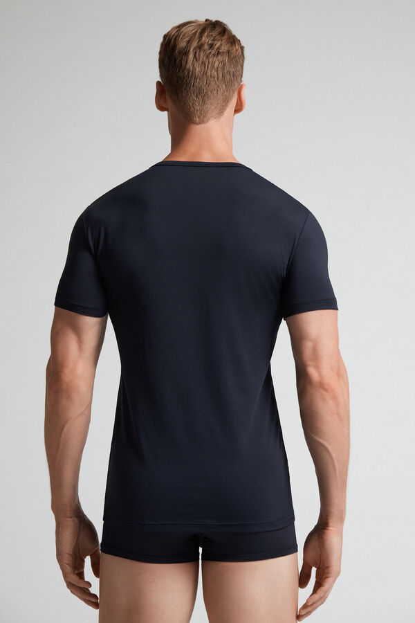 Intimissimi Microfiber T-Shirt Herren Schwarz | FBU-189524