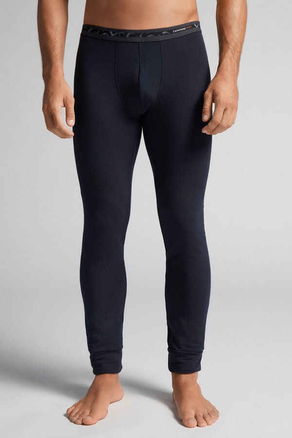 Intimissimi Modal-Cashmere Leggings Herren Schwarz | HWD-718356