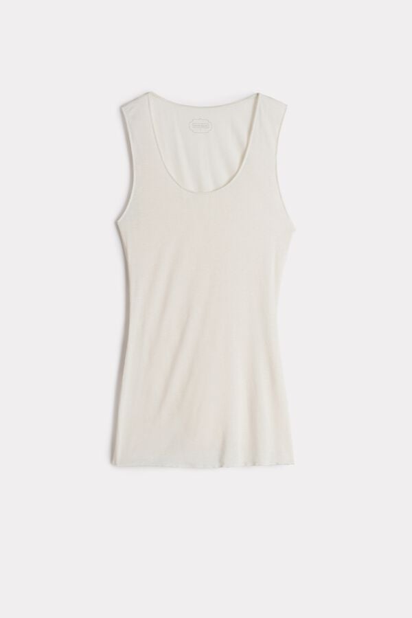 Intimissimi Modal Cashmere Ultralight Wide-Shoulder Tanktop Damen Hellgelb | YAL-053691