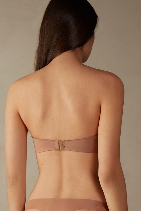 Intimissimi Monica Bandeau Ultralight Microfiber BH Damen Beige | TIK-732140