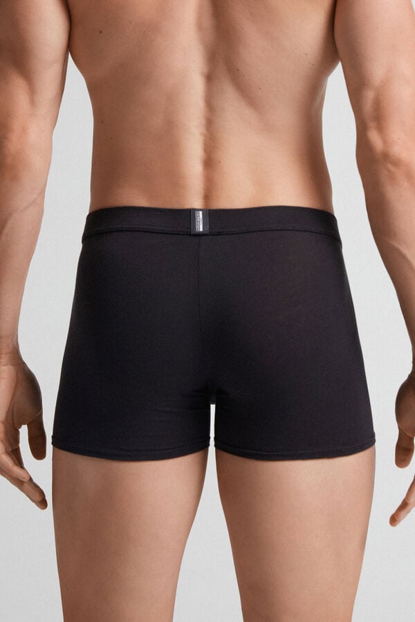 Intimissimi Natural Fresh Cotton Boxer Herren Schwarz | ONA-610795