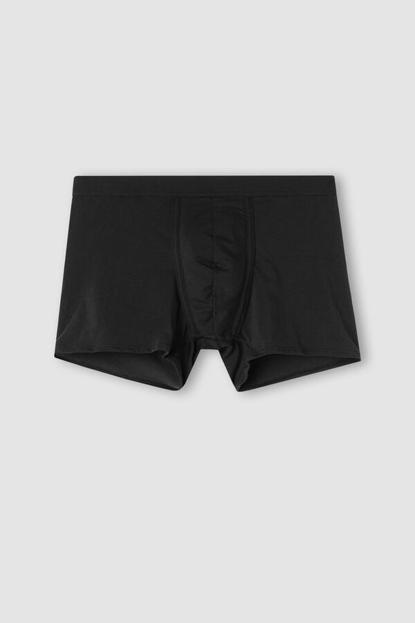 Intimissimi Natural Fresh Cotton Boxer Herren Schwarz | ONA-610795