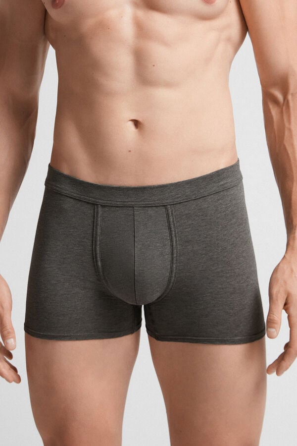 Intimissimi Natural Fresh Cotton Boxer Herren Tiefesgrau | NLI-028761