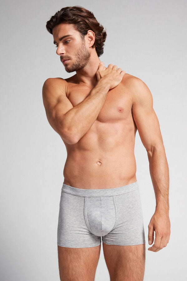 Intimissimi Natural Fresh Cotton Boxer Herren Hellgrau | UEA-821560