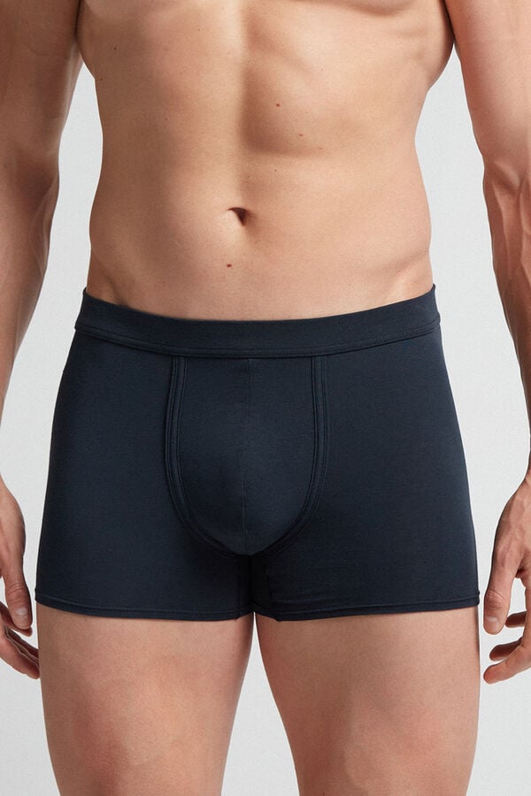 Intimissimi Natural Fresh Cotton Boxer Herren Schwarz | FKB-961048