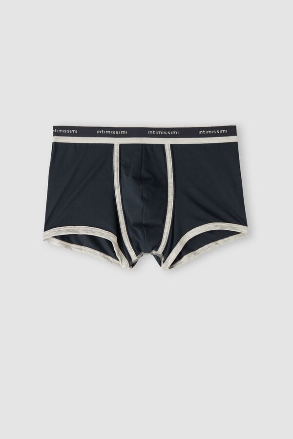 Intimissimi Natural Fresh Cotton Boxer Herren Blau Hellgrau | EBQ-203518