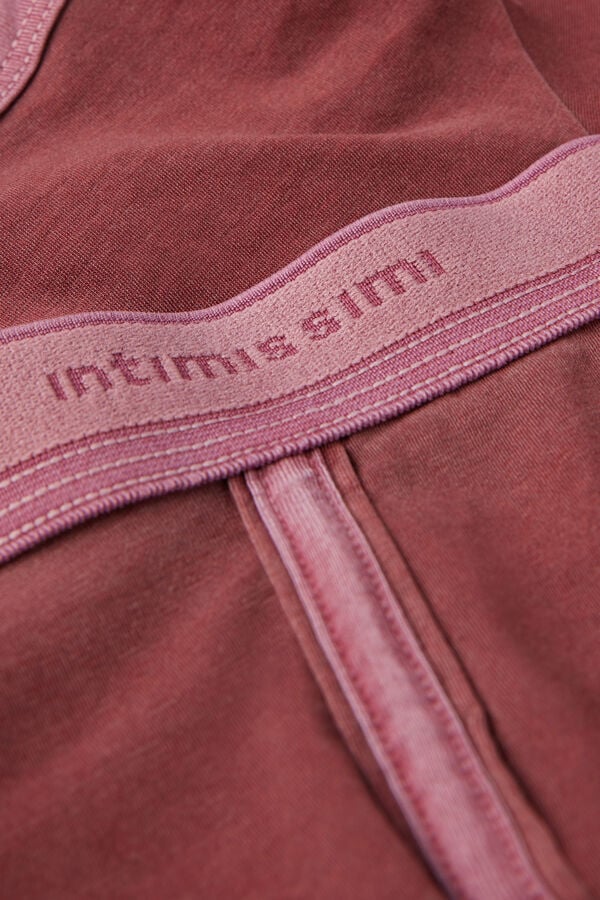 Intimissimi Natural Fresh Cotton Boxer Herren Bordeaux | TIM-539710