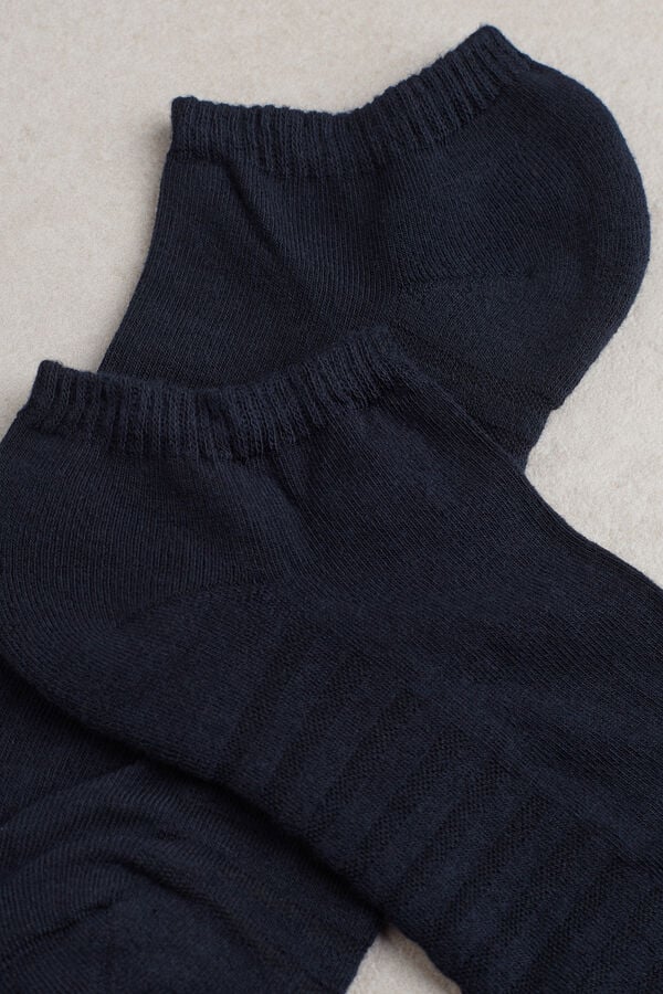 Intimissimi No-Show Terrycloth Socken Herren Blau | RXT-673928