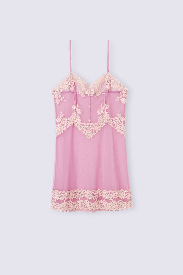 Intimissimi Pretty Flowers Babydoll Pyjama Damen Rosa Weiß | AXB-641379