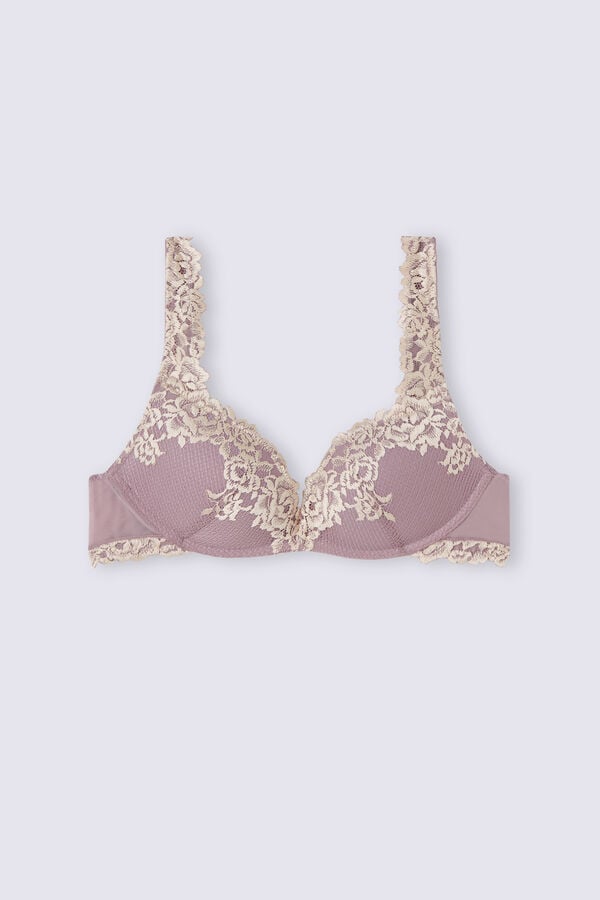 Intimissimi Pretty Flowers Gioia Super Push-Up BH Damen Weiß | JAC-340721